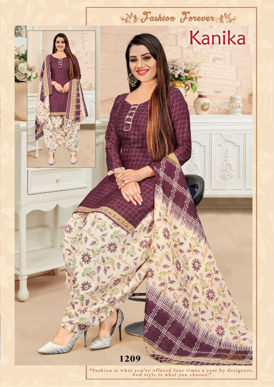 Amit Kanika 12 Latest Ready Made Cotton Printed Regular Wear Cotton Dress